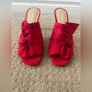 Chinese Laundry Red Bow stilettos